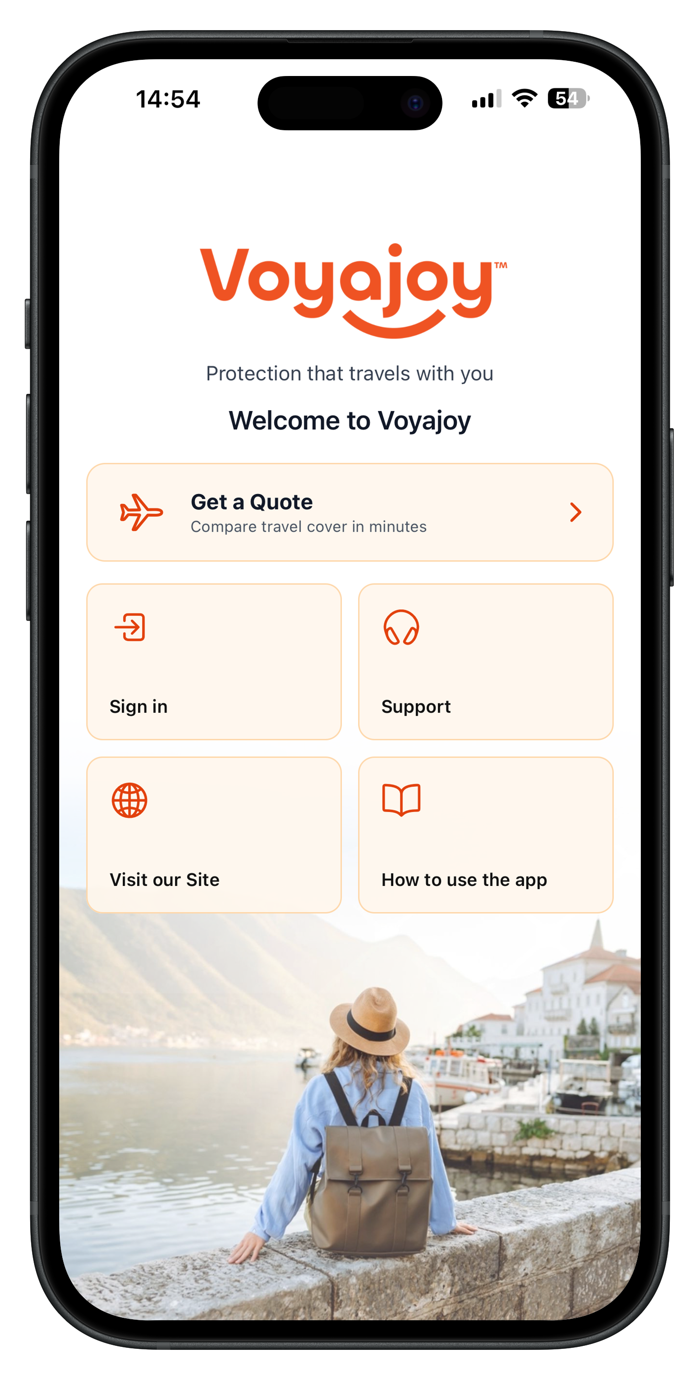 Contact support form screen